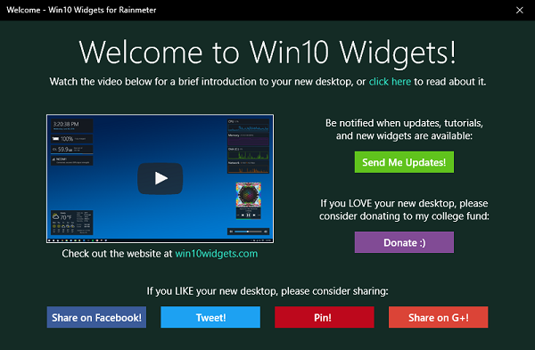 Win10 logrīki nodrošina logrīku iespējas operētājsistēmā Windows 10