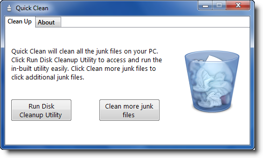 Limpiar archivos basura en una computadora con Windows con Quick Clean
