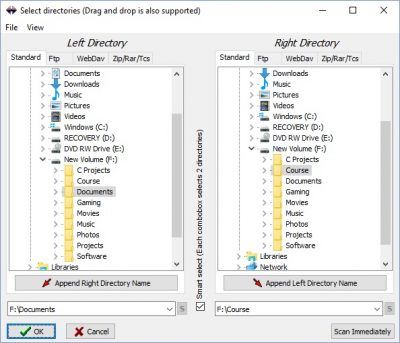 Синхронизирайте файлове, папки и директории в Windows 10 с TreeComp