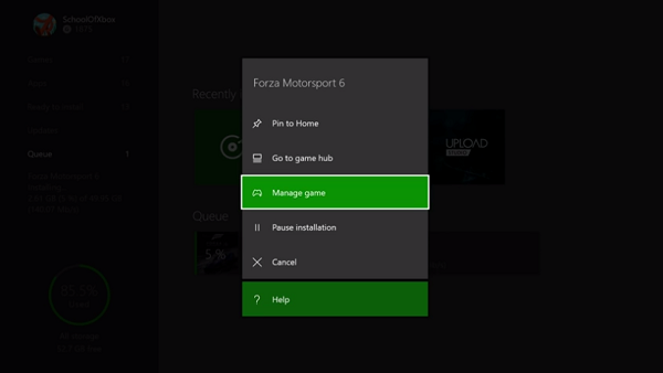 Peliä tai sovellusta ladataan hitaasti Xbox Onella