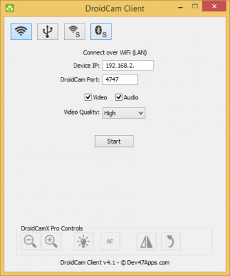 Utilisez un téléphone Android comme webcam pour un PC Windows en utilisant DroidCam