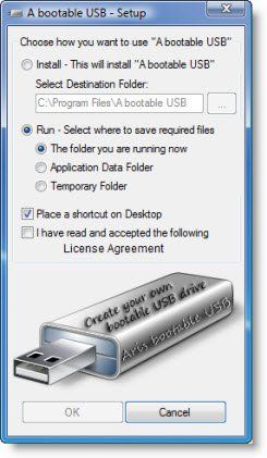Pripomoček za ustvarjanje zagonskega pogona USB za namestitev sistema Windows 7