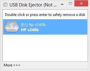 USB-levynpoistin: Poista USB-levy pikanäppäimellä