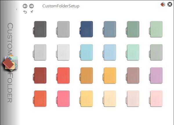 フォルダ アイコンのカスタマイズ、色の変更、CustomFolders によるロゴの追加
