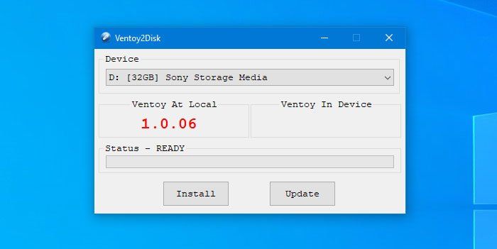 Το Ventoy2Disk σάς επιτρέπει να δημιουργείτε μονάδες USB με δυνατότητα εκκίνησης χωρίς μορφοποίηση