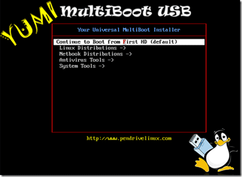 Stvorite MultiBoot USB Flash pogon pomoću YUMI Multiboot USB Creator