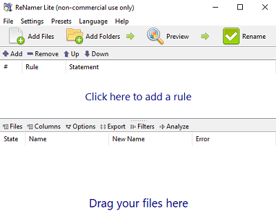 Logiciel gratuit de renommage de fichiers pour Windows