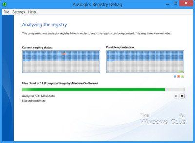 Zdarma defragmentátor registru pro defragmentaci registru systému Windows