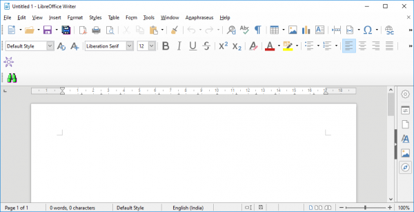 LibreOffice لنظام التشغيل Windows 10