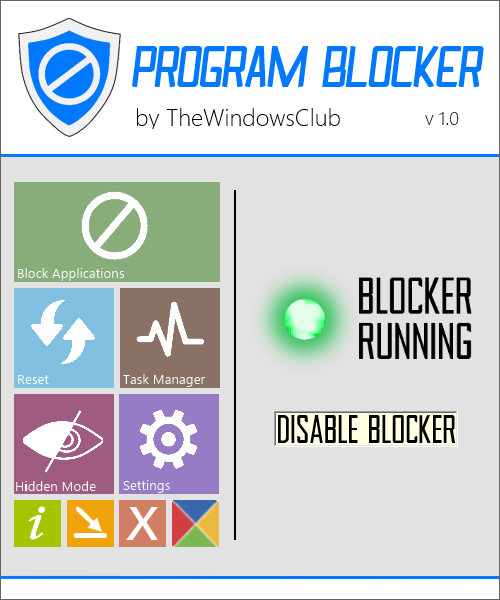 Program Blocker: besplatni program za blokiranje programa koji sprečava pokretanje softvera na sustavu Windows