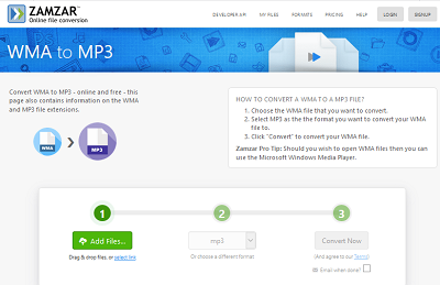 Pretvori WMA u MP3