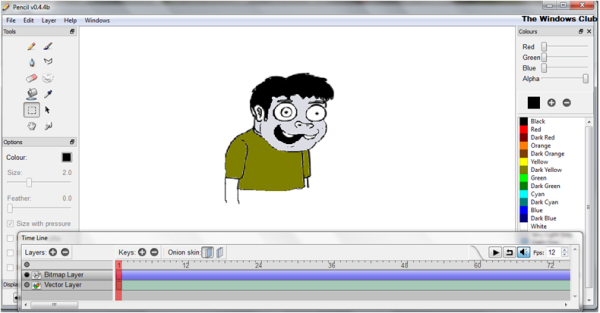 Brezplačna programska oprema za animacijo svinčnikov in risanke za Windows 10