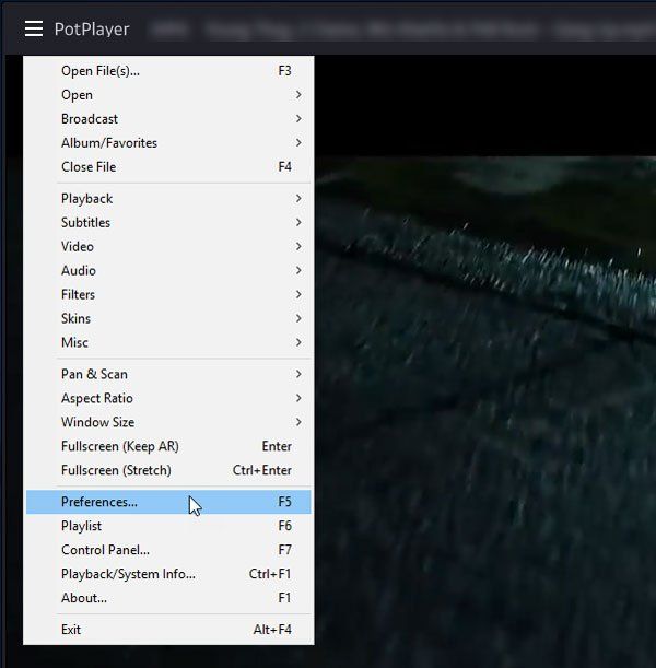 Rentangkan & Mainkan video di beberapa monitor di Windows menggunakan PotPlayer