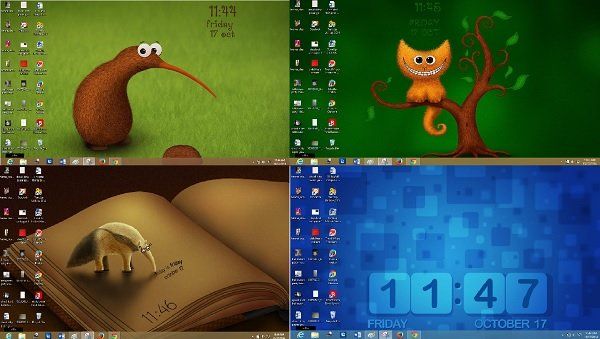 Horloge Fond d'Écran Animé pour PC Windows
