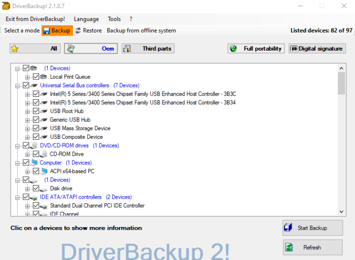 Безплатен софтуер за архивиране и възстановяване на драйвери за Windows 10