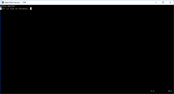 Paano i-install ang Vim Text Editor sa Windows 10