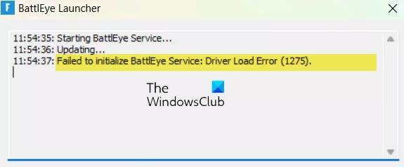 שגיאת מנהל התקן EAC 1275 ב-Windows 11