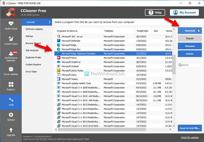 Kā atinstalēt vai atspējot Edge operētājsistēmā Windows 11