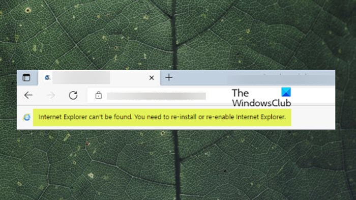 Tidak Dapat Menemukan Internet Explorer - Mode Edge IE