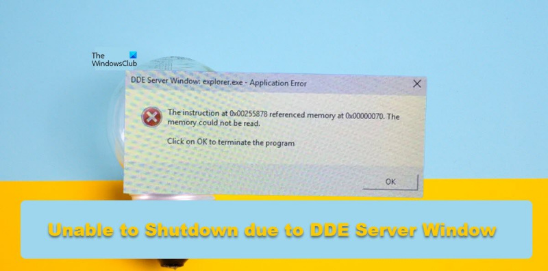 No es pot tancar a causa de la finestra del servidor DDE
