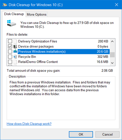 Alisin ang mga nakaraang pag-install ng Windows
