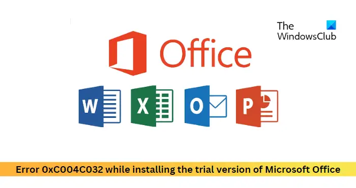 Betulkan Ralat 0xC004C032 semasa memasang versi percubaan Microsoft Office
