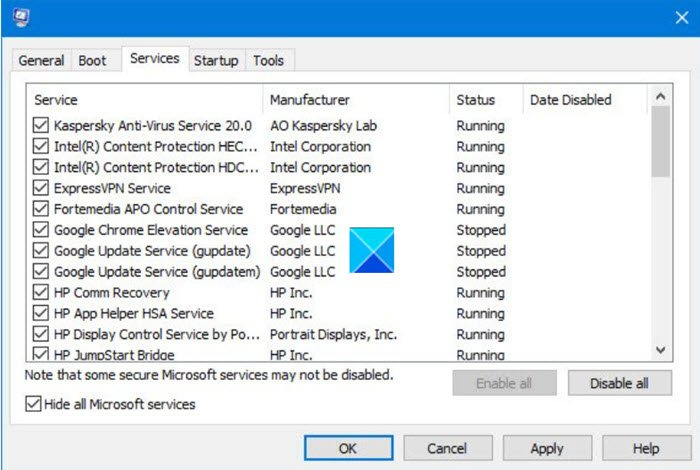   Resoldre problemes d'error de Windows Update 0x8007001d