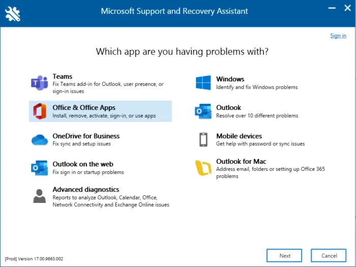   Podpora a zotavení společnosti Microsoft