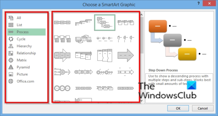 Excel で SmartArt グラフを挿入および変更する方法