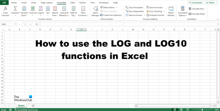 ExcelでLOGおよびLOG10関数を使用する方法