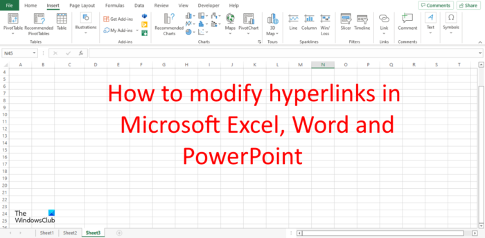 كيفية تغيير الارتباطات التشعبية في Excel و Word و PowerPoint