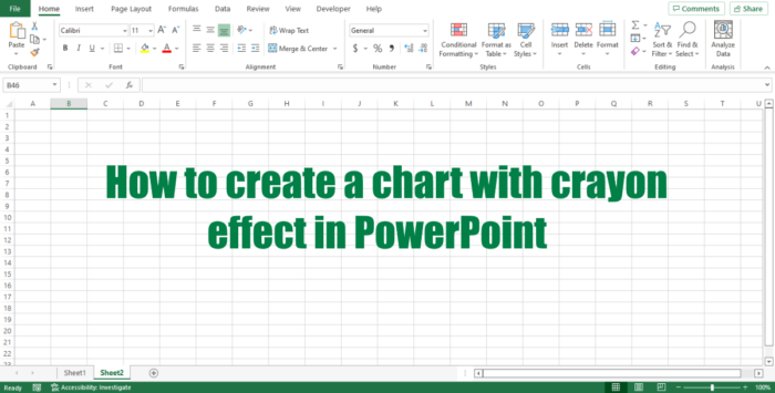 Paano Gumawa ng Crayon Effect Chart sa Excel