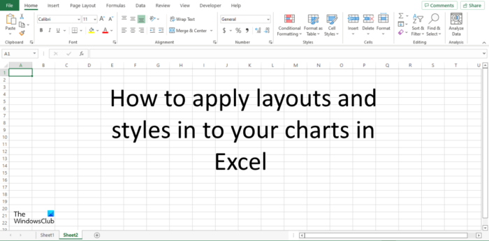 כיצד לשנות פריסה וסגנון תרשים ב- Excel