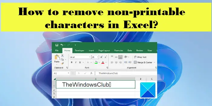 Kā programmā Excel noņemt nedrukājamas rakstzīmes?