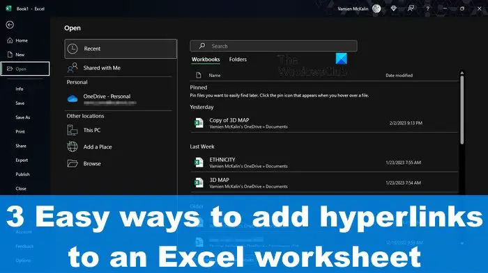 Comment ajouter des liens hypertexte à une feuille Excel