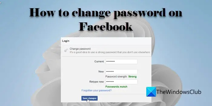 Comment changer le mot de passe sur Facebook