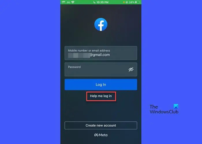   Restableix la contrasenya de Facebook a l'iPhone