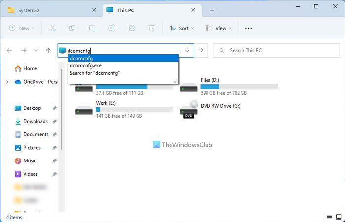 Component Services openen in Windows 11