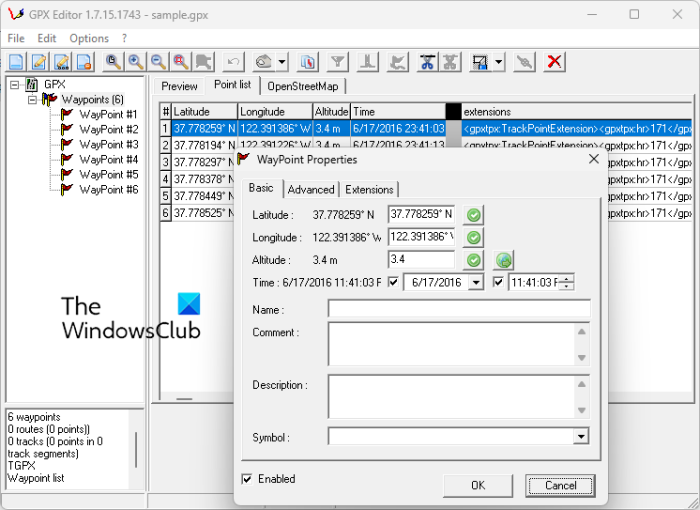 Kuidas redigeerida GPX-faile opsüsteemis Windows 11/10