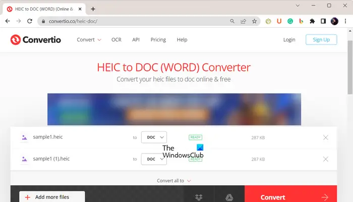 Hoe HEIC naar DOC of DOCX converteren in Windows 11/10?