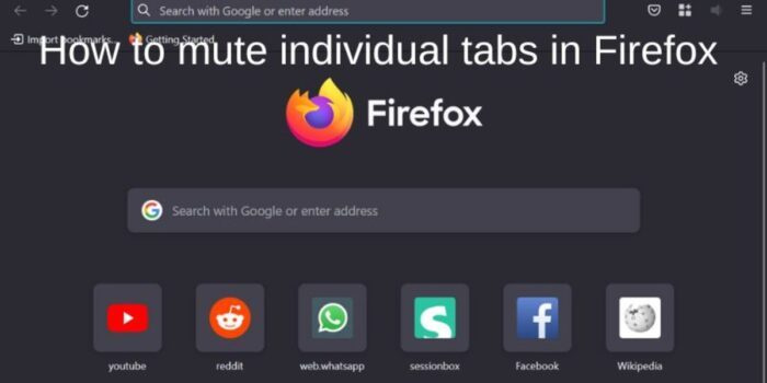 Kako isključiti zvuk pojedinačnih kartica u Firefoxu