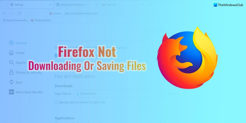 Firefox لا يقوم بتنزيل الملفات أو حفظها [Working fix]