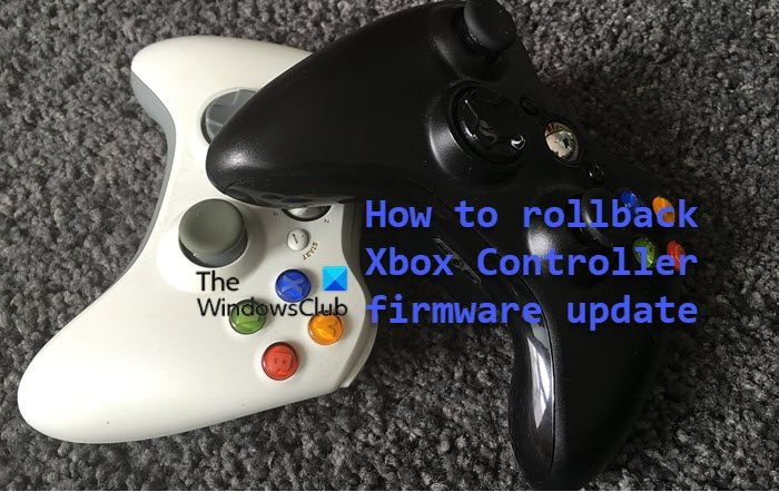 Как да върнете актуализацията на фърмуера на Xbox Controller
