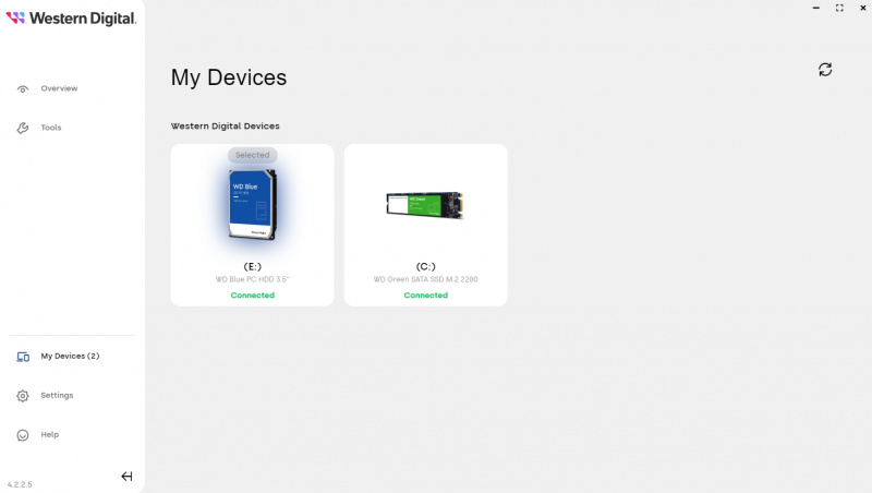   vyberte jednotku SSD pro aktualizaci firmwaru