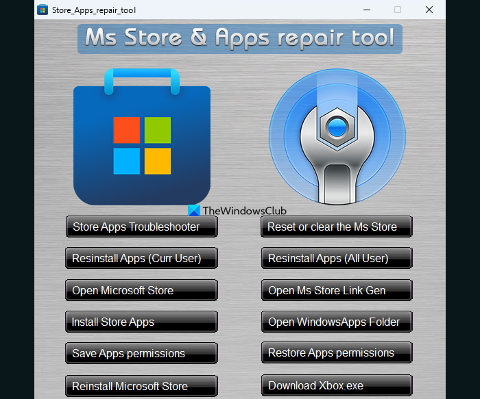 Bezmaksas Microsoft veikals un lietotņu labošanas rīks operētājsistēmai Windows 11/10