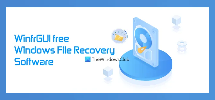 WinfrGUI ایک مفت ونڈوز فائل ریکوری سافٹ ویئر ہے۔