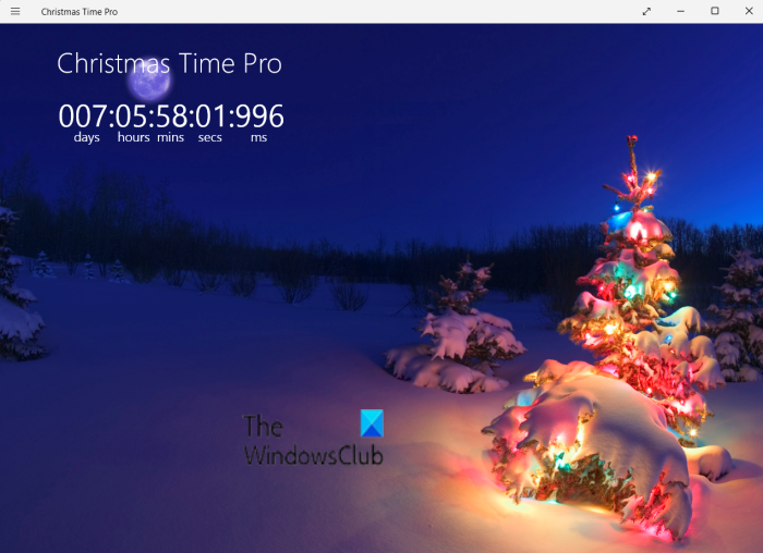 Windows 11/10용 최고의 무료 크리스마스 카운트다운 앱 및 위젯