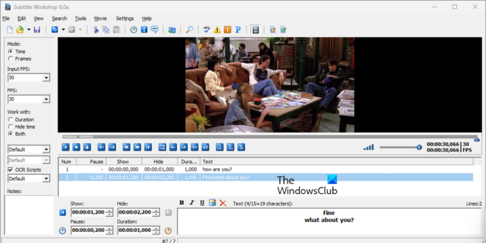 Beste gratis software voor het bewerken van ondertitels voor Windows 11/10