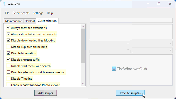 WinClean, Windows 11/10