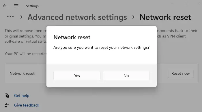   Netzwerk reparieren Windows 11
